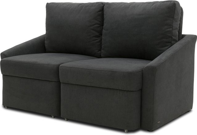 DOMO Schlafsessel Relax Box mit Boxspringfederung als Schlafsofa in Dunkelgrau, B: 168 cm, H: 202 cm, T: 96 cm - Bild 1