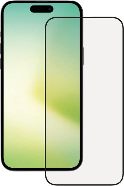 Vivanco Full Screen Displayschutzglas für iPhone 15 Plus, transparent - Bild 1