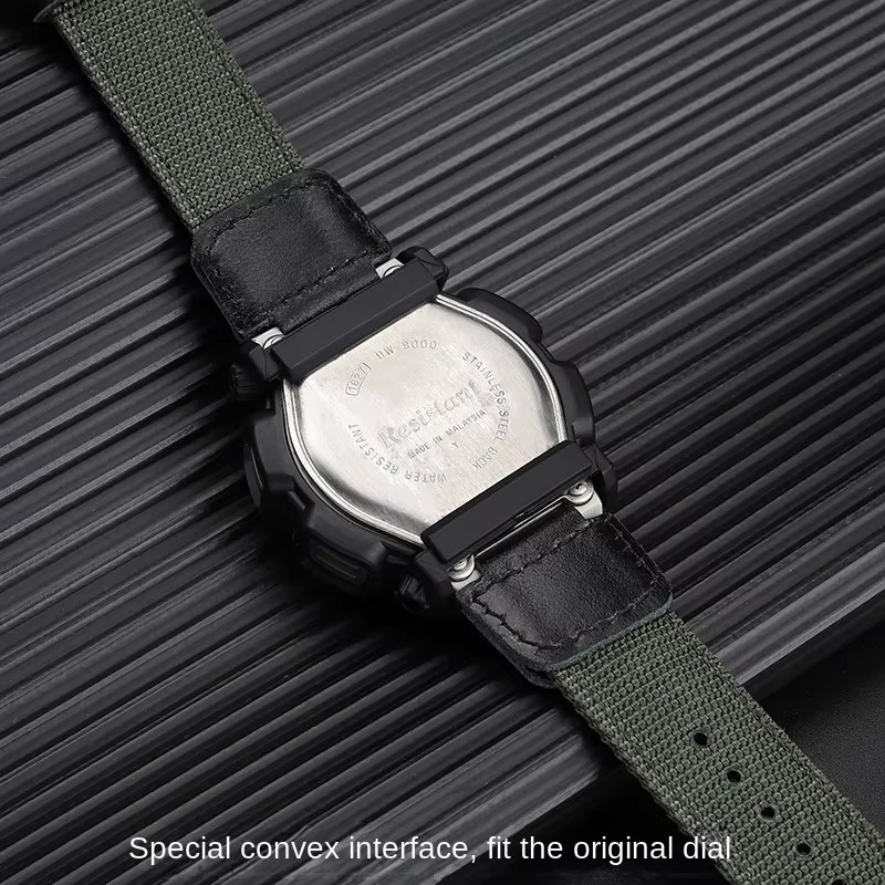 Casio Uhrenarmband Nylon, Armeegrün, Herren, 16 mm - Bild 3