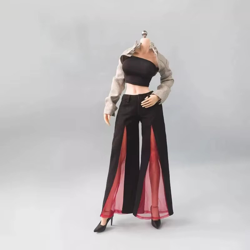 JIAOU DOLL Female Fashion Black Hanging Neck Jumpsuit Shorts Style, Zubehör, Schwarz - Bild 1
