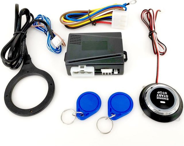 RFID Keyless Engine Start Stop System für 12V Automotoren in Bunt - Bild 1