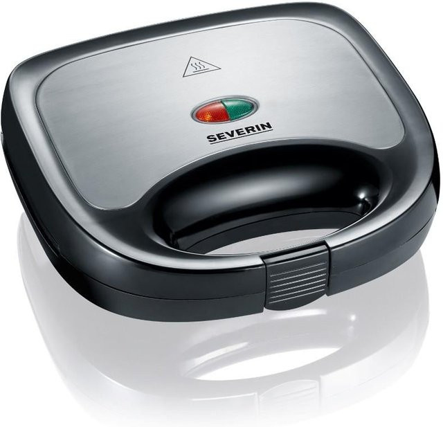 Severin Sandwich-Toaster SA 2969 in Schwarz und Edelstahl Gebürstet Silber - Bild 3