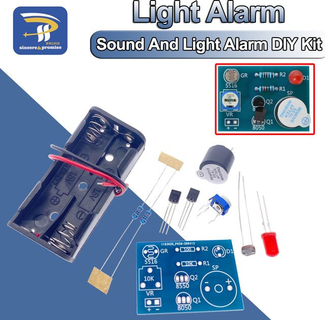 DIY-Kit Ton- und Lichtsensormodul mit Alarmfunktion in Multicolour - Bild 1