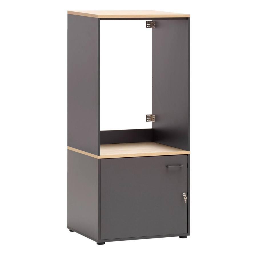 Schildmeyer Waschmaschinenschrank-Set Solea 2-tlg. Anthrazit Schwarz B/T/H: 96 x 60 x 67,1 cm - Bild 2