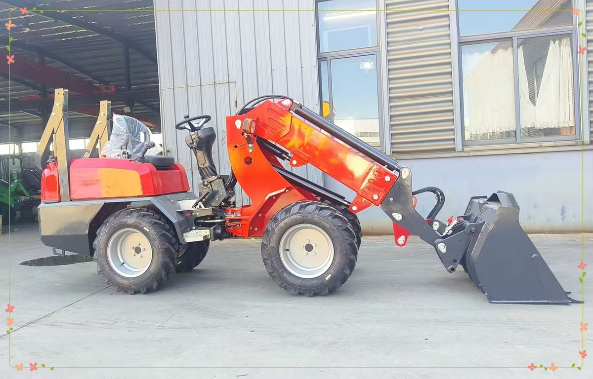 Nicosail KZL918 Mini-Teleskoplader Euro 5 CE 4x4 Kompakt-Teleskopradlader in Rot mit 2100kg Tragkraft - Bild 3