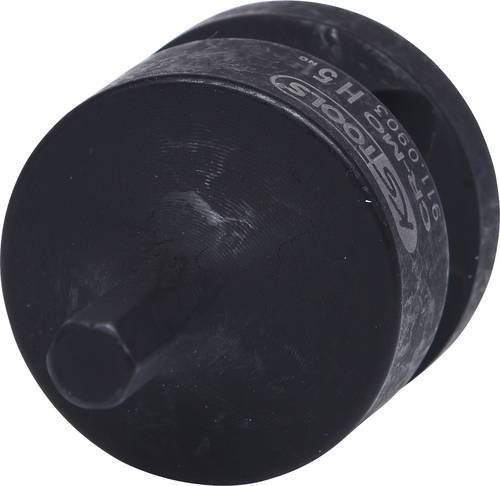 KS Tools Kraft-Bit-Stecknuss Innensechskant kurz 5 mm in Schwarz - Bild 1