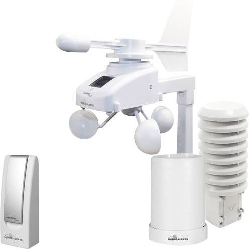 Techno Line MA 10061 Set Mobile Alerts WLAN-Wetterstation in Weiß mit 12 bis 24 Stunden Vorhersage und Unterstützung für bis zu 50 Sensoren - Bild 1