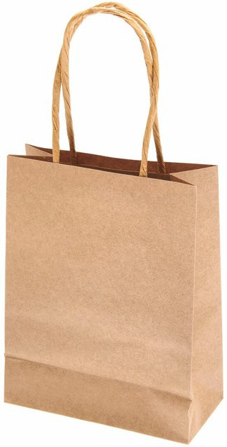 Rico Design Papiertüte aus Kraftpapier in Braun, B/T/H: 12 x 15 x 5,5 cm - Bild 1