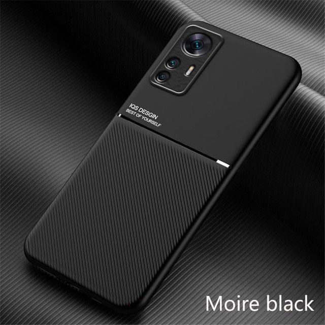 Magnetische Leder-Schutzhülle für Xiaomi Mi 12T und Mi 12T Pro 5G in Schwarz - Bild 1