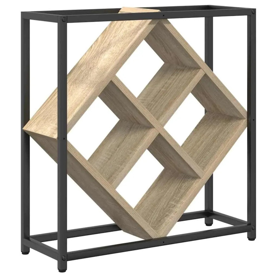 vidaXL Weinregal Sonoma-Eiche, modern, Holzwerkstoff, B/T/H: 51 x 18 x 52,5 cm - Bild 2