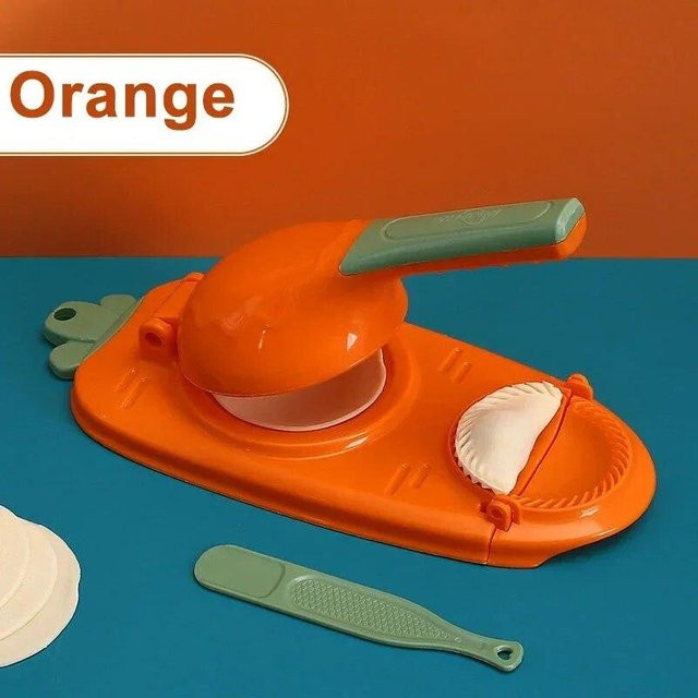 Love Home Garden 2-in-1 Knödel-Maker und Teigformer Set aus Kunststoff in Orange, Gelb, Grün und Pink - Bild 1