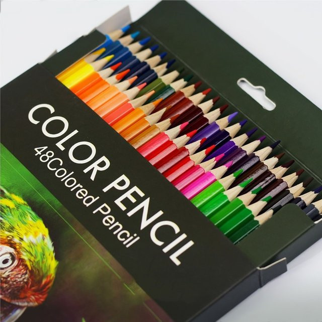 48-teiliges Ölbasiertes Buntstift-Set mit Weichkern in Multicolour für Profis - Bild 1