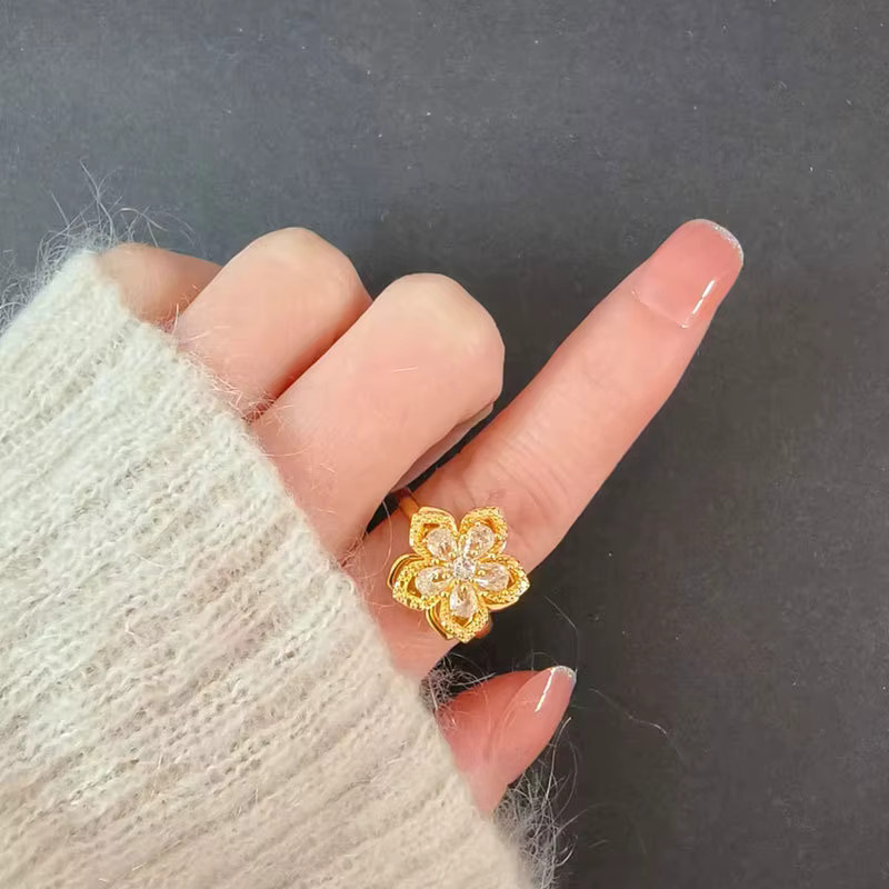 SMJEL Stapelringe, Gold, Kristall, Damen - Bild 2