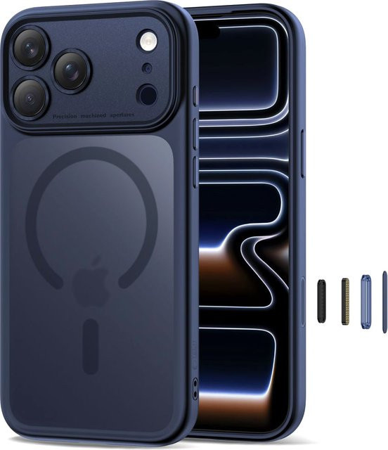 Tech-Protect MagPeak MagSafe Hülle für Apple iPhone 17 Pro Max in Mattes Marineblau - Bild 1