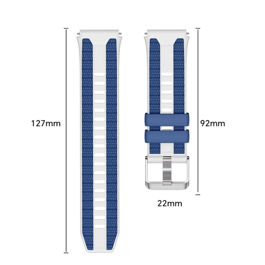 OPPO Uhrenarmband Silikon, zweifarbig, 22 mm, Unisex - Bild 4