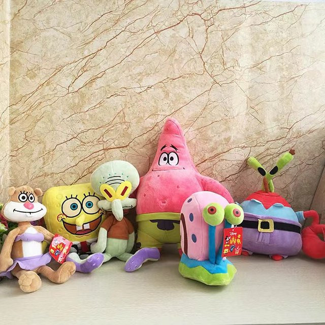 Potdemiel SpongeBob Schwammkopf Patrick Star Puppe, Plüschtier, 25-30cm - Bild 1