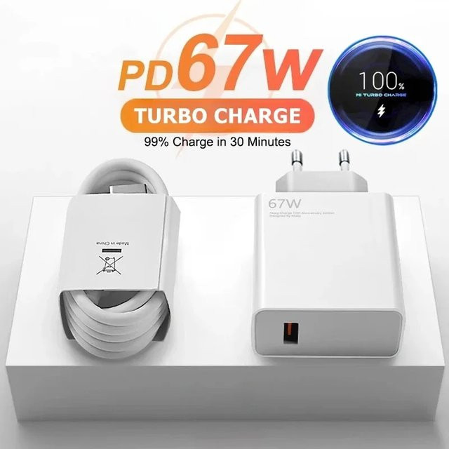 Xiaomi 67W USB-C Schnellladekabel in Weiß für Redmi Note und POCO Modelle - Bild 1