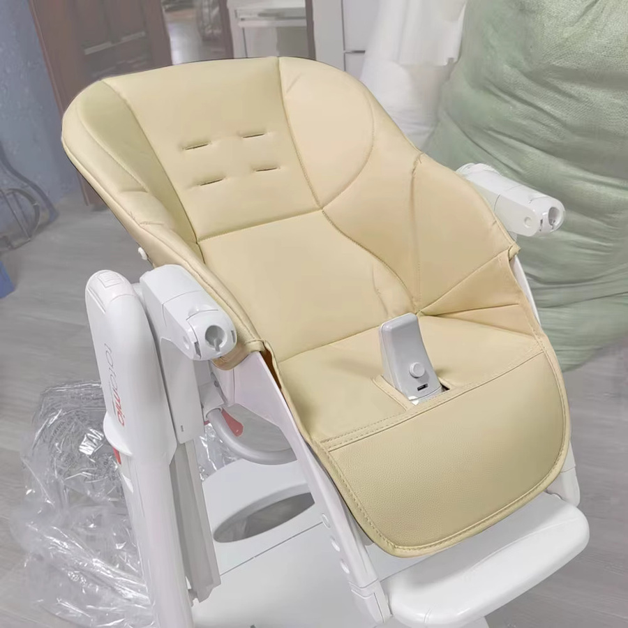 Peg Perego Hochstuhl-Sitzkissen Tatamia mit Geschirr und Schulter-Schritt-Pad in Grau oder Beige - Bild 3