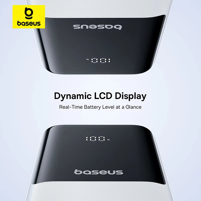Baseus Powerbank 20000 mAh mit 22,5 W PD Schnellladung für iPhone, Samsung und Xiaomi in Schwarz oder Weiß - Bild 3