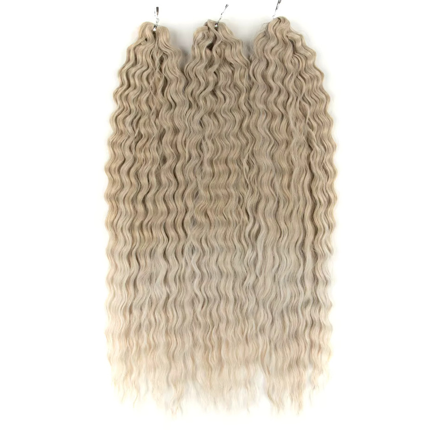 FASHION IDOL Haarverlängerung Wasserwelle, Ombre Blonde, 3 Stück, 300 g - Bild 1