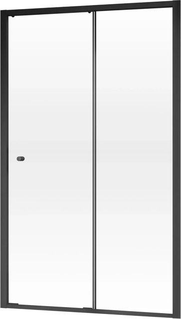 Schulte Schiebetür Trend 2.0 in Nische aus Glas, Mattschwarz, rechts, B/H: 140 x 200 cm - Bild 1
