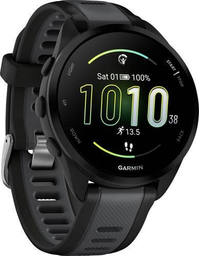 Garmin Forerunner 165 Music Smartwatch in Schwarz/Schiefergrau mit GPS und Herzfrequenzmessung - Bild 1