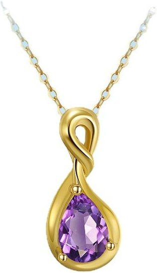 Halskette 925 Silber, Amethyst, Granat, Anhänger, Damen - Bild 1