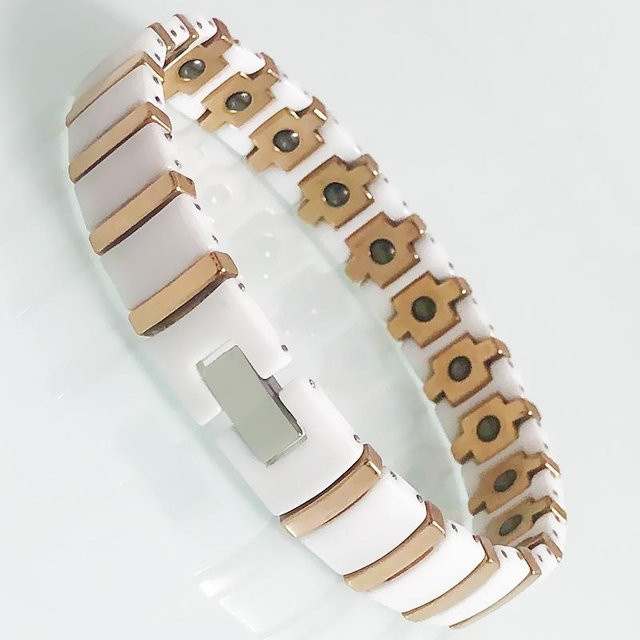 TrustyLan Jewelry Armband, Edelstahl, Weiß, Unisex, 20 cm - Bild 1