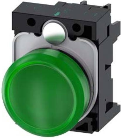 Siemens Leuchtmelder 3SU1103-6AA40-1AA0 in Grün aus Kunststoff - Bild 1