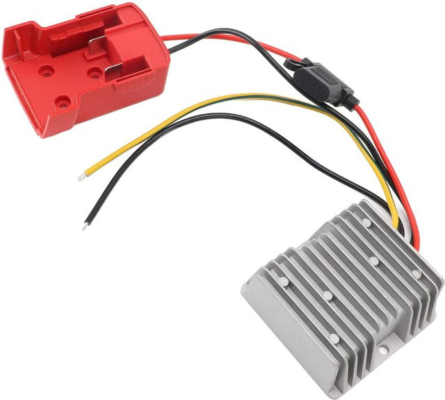 Fishine Batterieadapter 18V auf 12V Wandler Spannungsreduzierung DC 20A 240W Regler in Rot - Bild 1