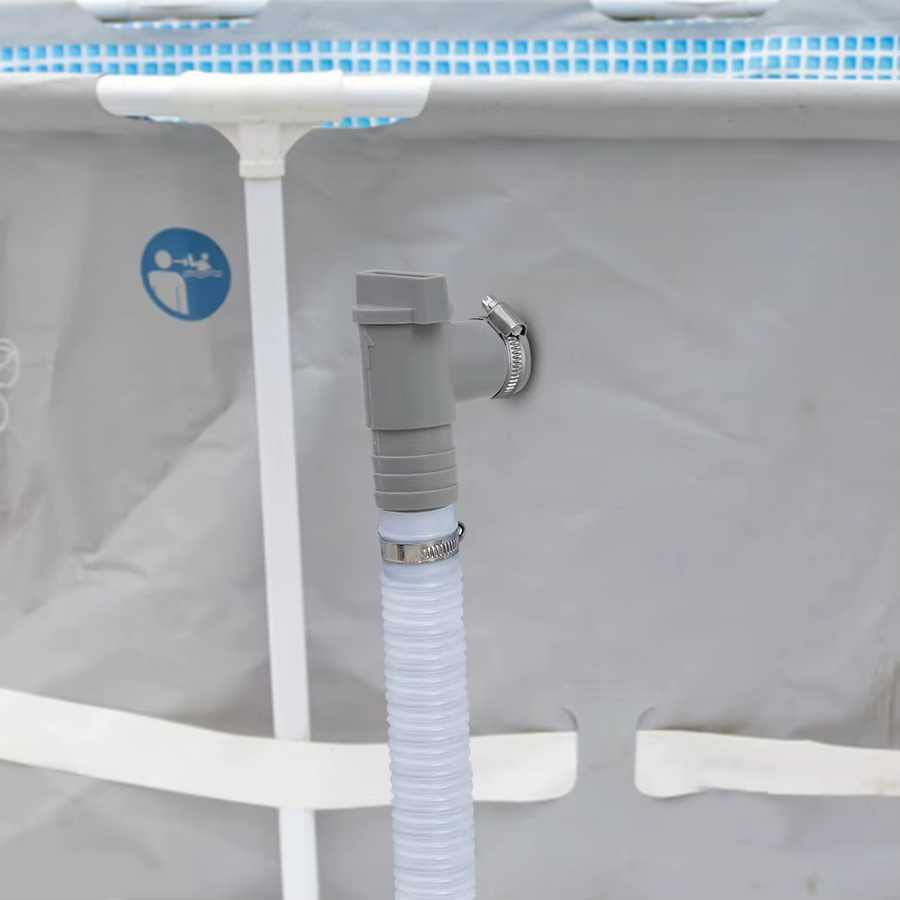 ATUOTIN PVC-Poolfilterpumpenadapter mit 32 mm Ventil in Grau - Bild 3
