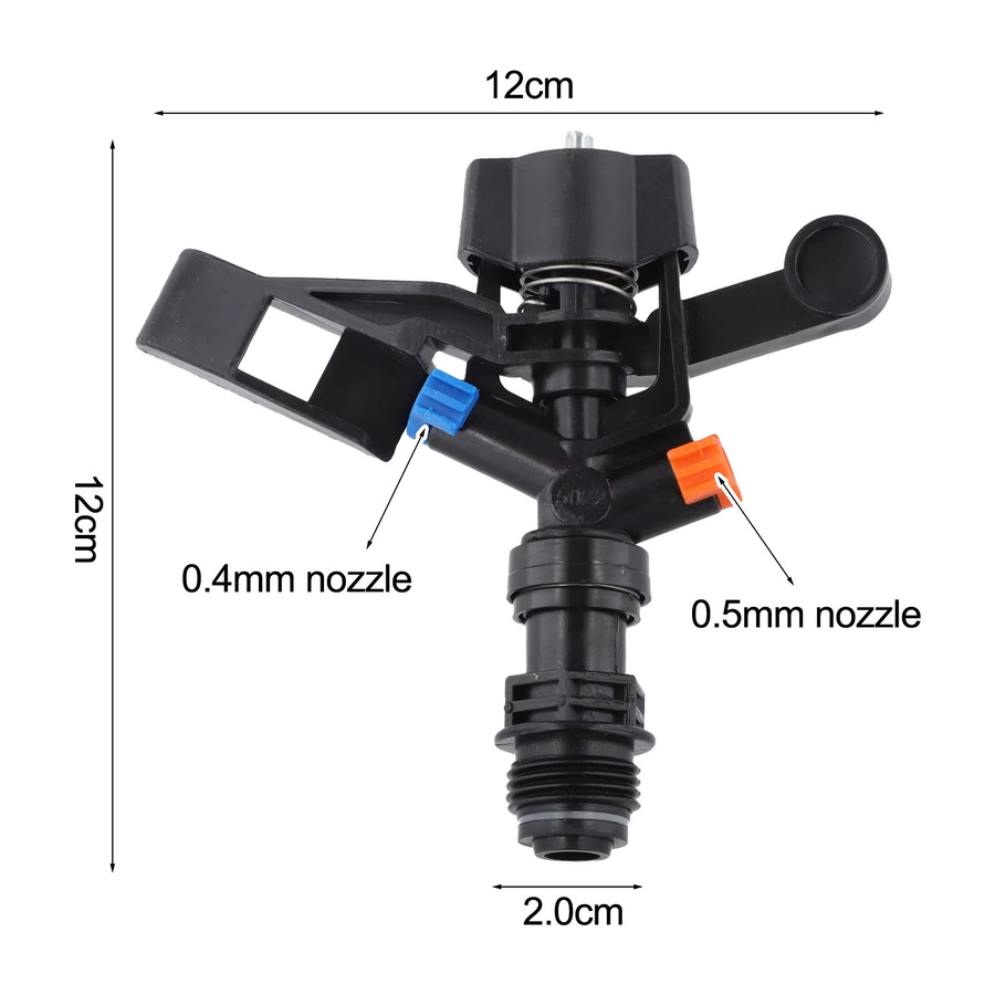 LEENKEA 360-Grad-Drehbarer Sprinkler mit einstellbarer Wassersprühdüse für die kreisförmige Gartenbewässerung - Bild 6