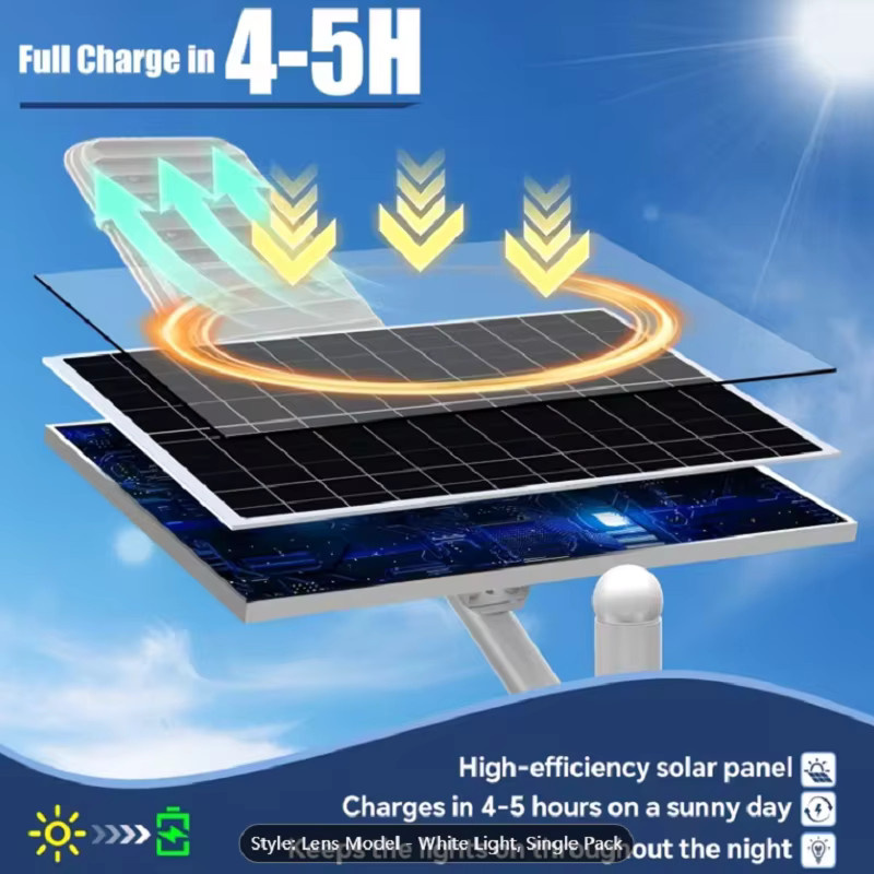 YQCHEZI Solar-Wegeleuchten LED Gartenleuchten in Weiß für Garten und Terrasse - Bild 5