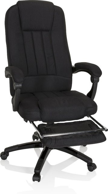 MyBuero Home Office Chefsessel RELAX CL190 in Schwarz mit Armlehnen aus Stoff - Bild 1