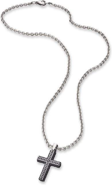 Save Brave Halskette Edelstahl, Silber, Herren, 50,0 cm - Bild 1