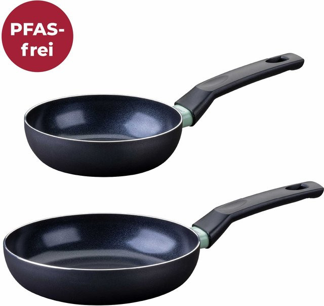 Fackelmann Bratpfannen-Set Brandao aus Keramik in Schwarz, 2-teilig, Ø 16 cm und Ø 20 cm - Bild 1