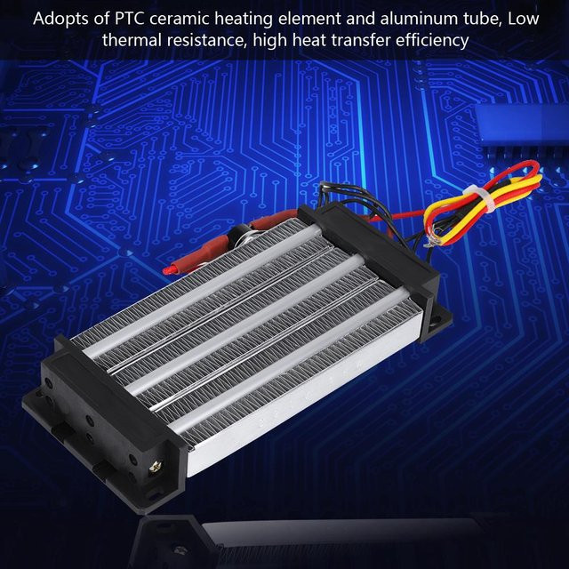 Isoliertes PTC Keramik Heizelement mit 1000W AC DC 220V in Silber - Bild 1