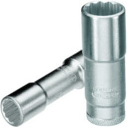 Gedore Steckschlüsseleinsatz lang 12-kant, 3/8 Zoll Antrieb, 13 mm Weite, silberfarben verchromter Stahl - Bild 1