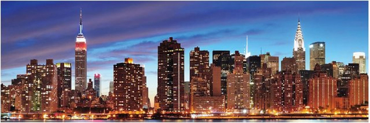 LED-Leinwandbild New York von MCW, mehrfarbig, B: 120 cm, H: 40 cm - Bild 1