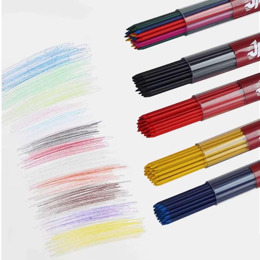 Bunte 2B Druckbleistift Minen Refills für Kunst und Skizzen in verschiedenen Stärken 0,5 mm bis 2,0 mm Multicolor - Bild 1