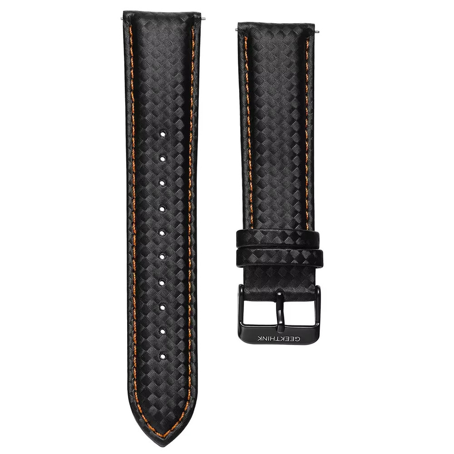 OAKCHARM Uhrenarmband Leder, Schwarz, Unisex - Bild 2