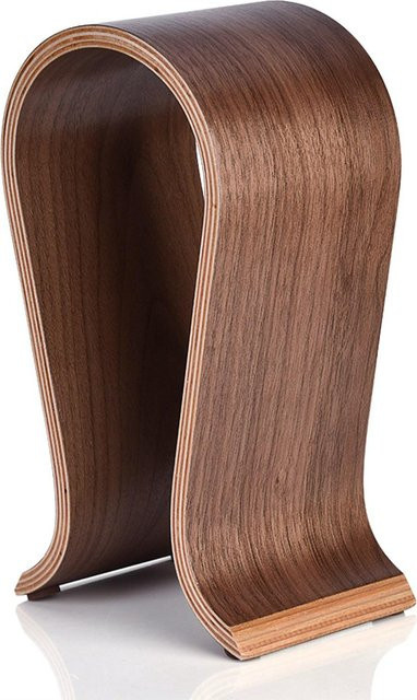 Andoer Kopfhörer Ständer aus Holz in Braun als U-Form Headset Halter für deinen Schreibtisch - Bild 1