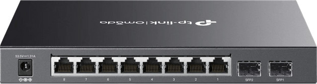 TP-Link SG2210P Gigabit PoE Switch in Schwarz mit 8 Ports - Bild 1