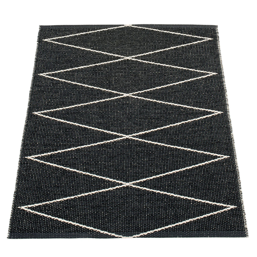 Pappelina Max Teppich schwarz/vanille B/T: 70 x 100 cm - Bild 1