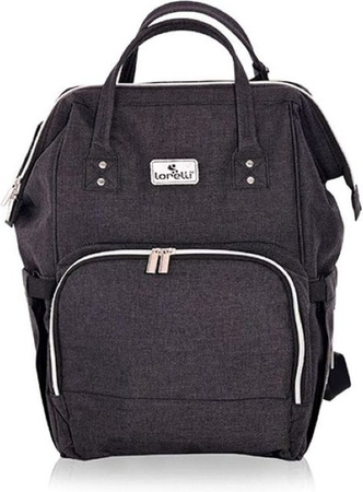 Lorelli Kinderwagentasche Tina Rucksack mit Wickelunterlage und Innenfach in Schwarz