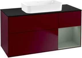V&B Waschtischunterschrank Finion mit Wandbeleuchtung in Peony Matt, B/T: 120 x 60 cm - Bild 1
