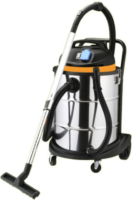 Mauk Industriesauger Nass- und Trockensauger in Silber mit Edelstahlgehäuse, 1400W, 50l - Bild 1