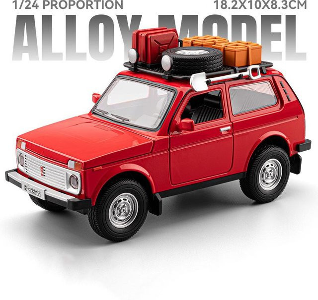 Linyi toy car Lada Niva SUV, Modellauto, 1:24, Metall, mit Licht, ab 18 Jahren - Bild 1