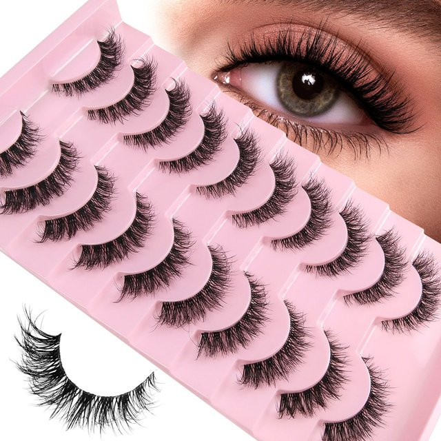 MAGT Künstliche Wimpern, 10 Paar, Natürlich - Bild 1