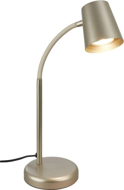 Brilo Tischleuchte Skriva in Silber, schwenkbar, Satin-Metallic, Durchmesser: 13 cm, Höhe: 38,5 cm - Bild 1